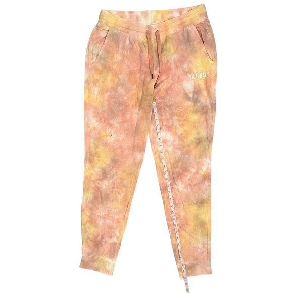 Old Navy Women's Tie Dye Lounge Set Size M Orange Cozy Sweatshirt & Jogger Set - Picture 14 of 16